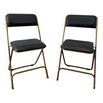 Pair of vintage Lafuma chairs