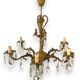 Chandelier with tassels and angels as ornamentation (rare)
