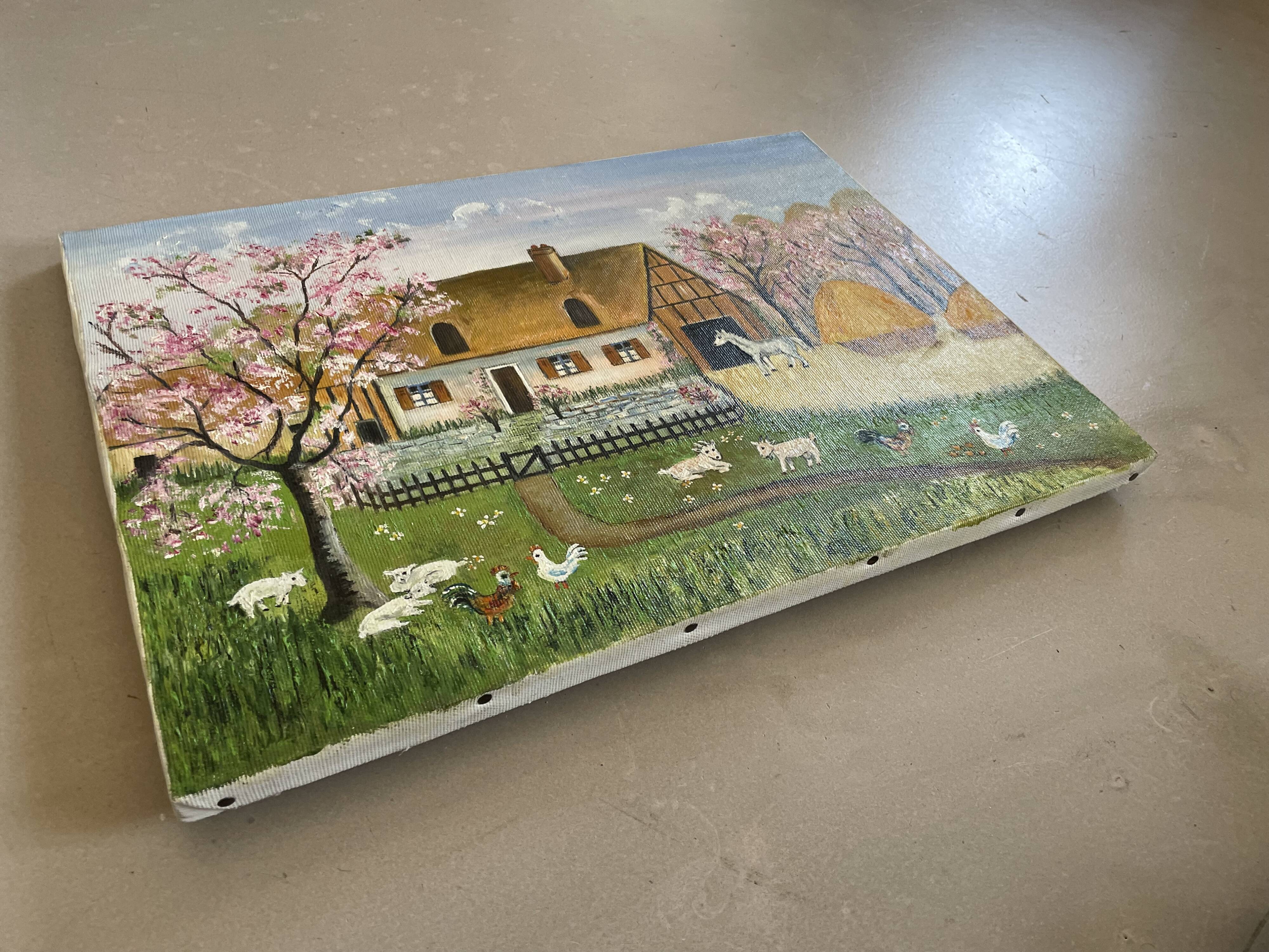 Tableau, toile art naïf