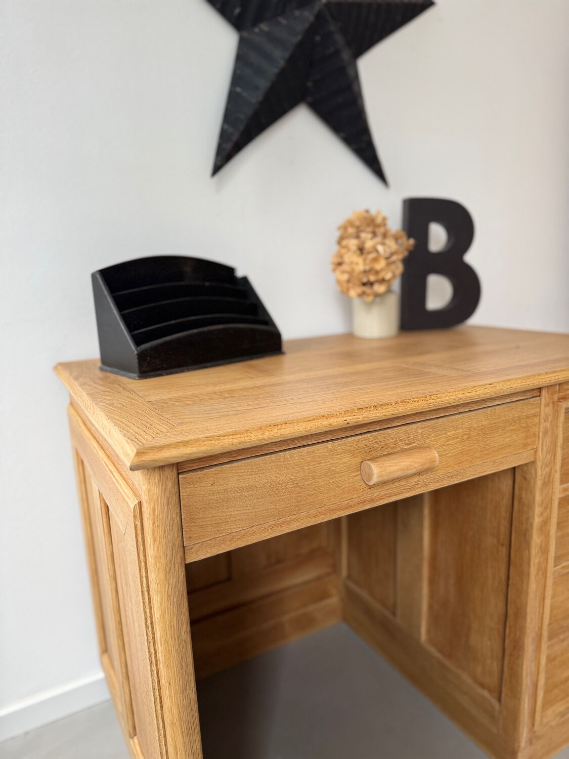 Solid oak desk