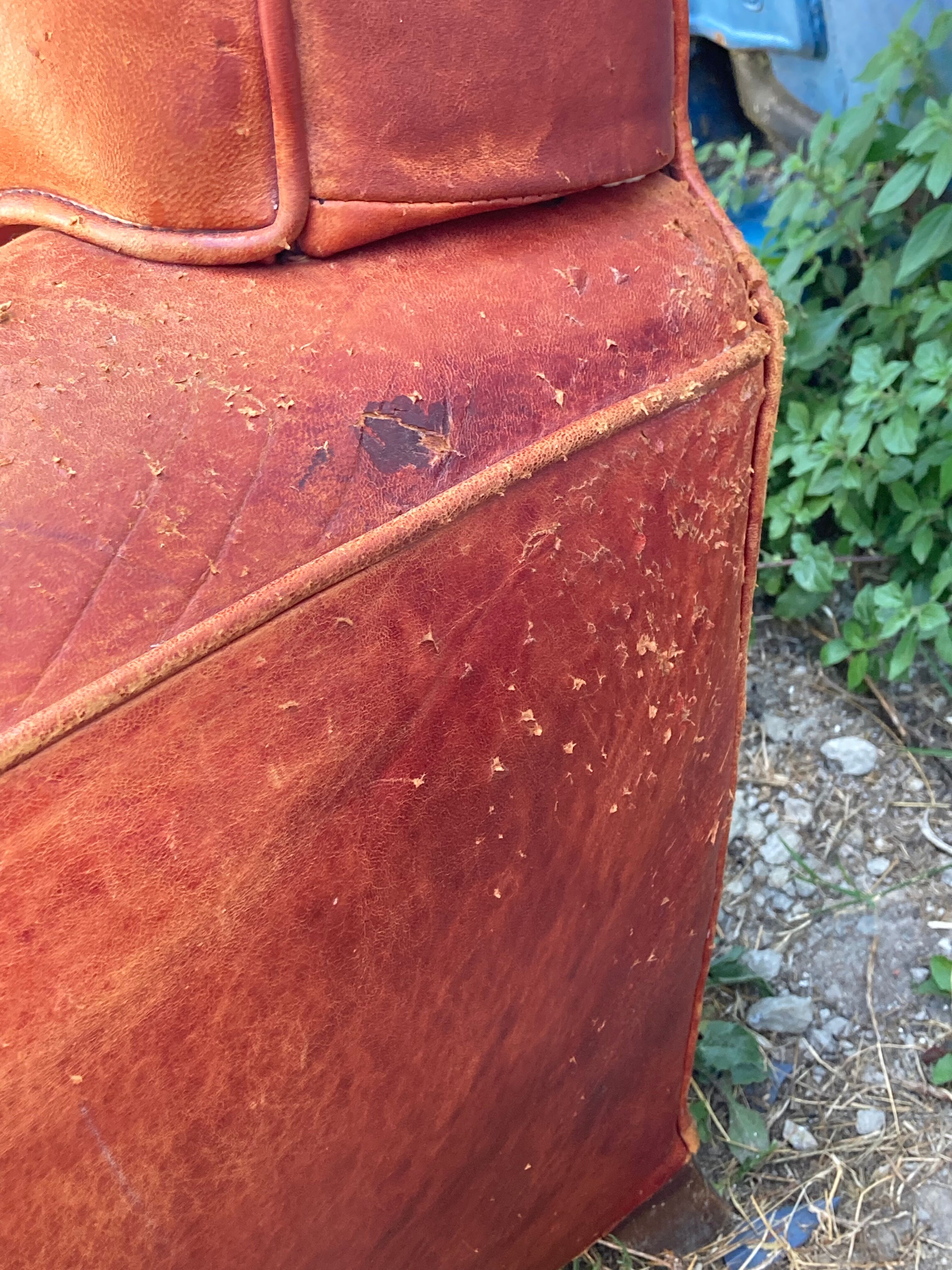 Pair of vintage club armchairs