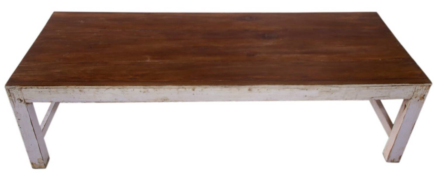 Antique coffee table in Burmese teak.