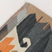 8x13 Geometric Style Kilim Rug, Turkish Vintage Kilim Rug, 253x370Cm