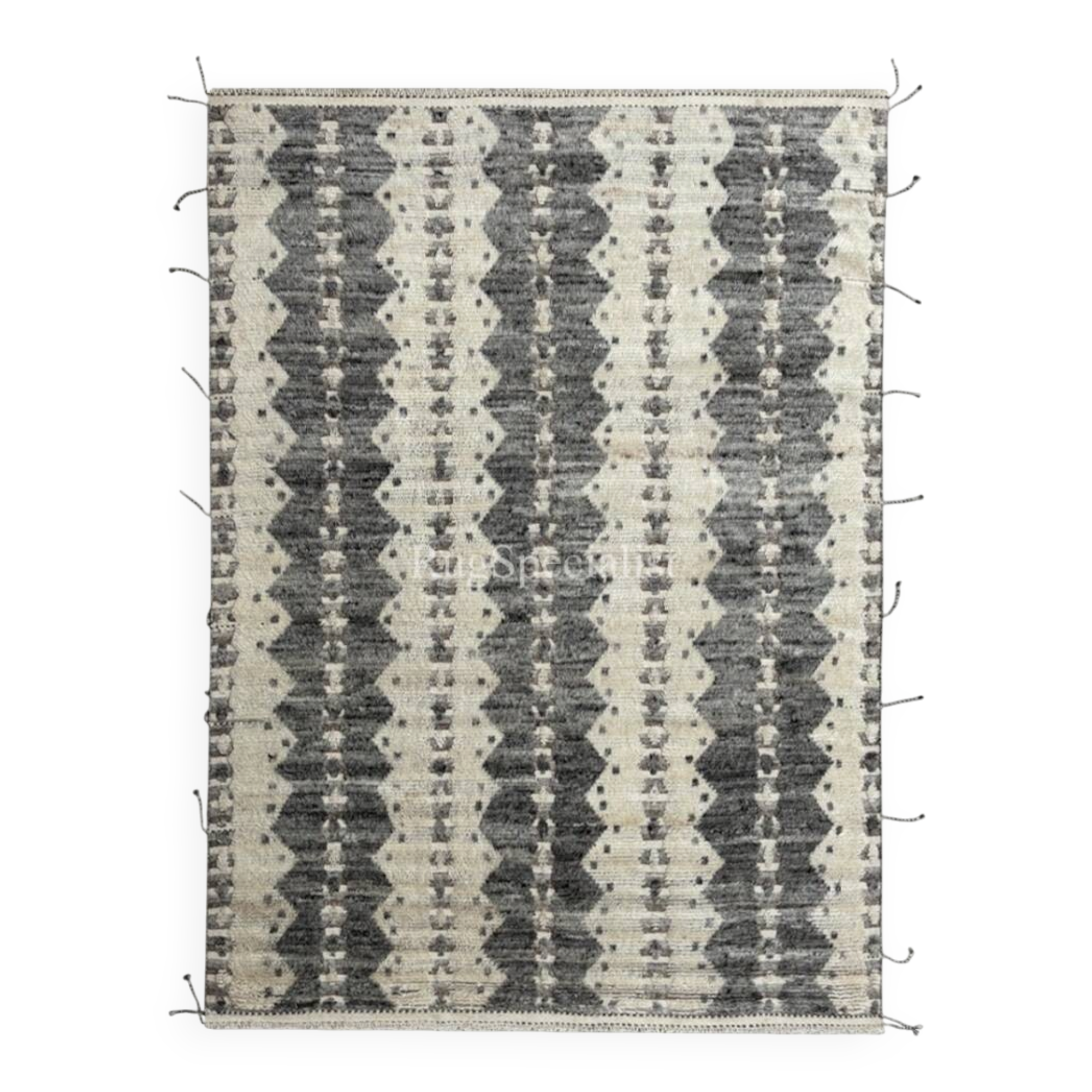 Modern Moroccan style Handmade Rug. 100% Natural Wool. Custom Options Available