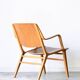 Vintage Danish armchair AX by Peter Hvidt, edition Fritz Hansen, 1950.