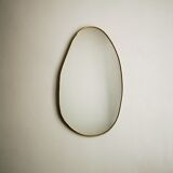 Miroir laiton  doré 52 cm