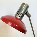 Vintage red east german table lamp from aka leuchten, 1970s