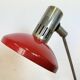 Vintage red east german table lamp from aka leuchten, 1970s