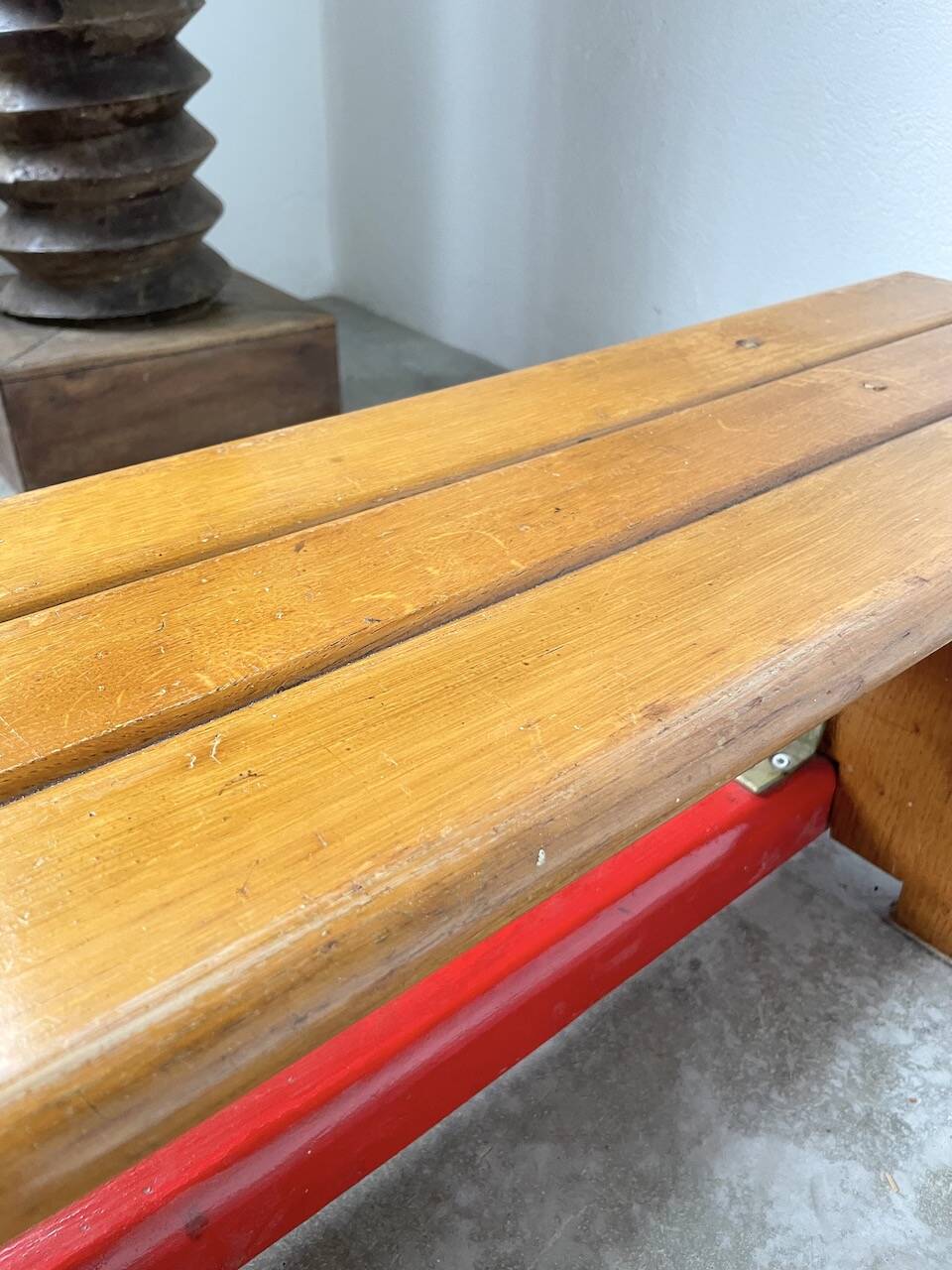 Scandinavian oak bench