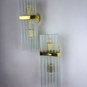 Paire de lampes murales de Sciolari pour Lightolier, vers les années 1970, Italie.