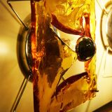 Mazzega Murano large wall sconce with 4 lights 1970s