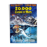 Affiche de cinéma originale - 20 000 lieux sous les mers - Jules Verne