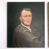 Triptych oil portraits