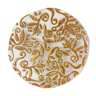Transparent oval gold decoration plate