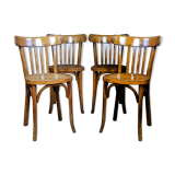 Set 4 chairs Baumann No.108 50s