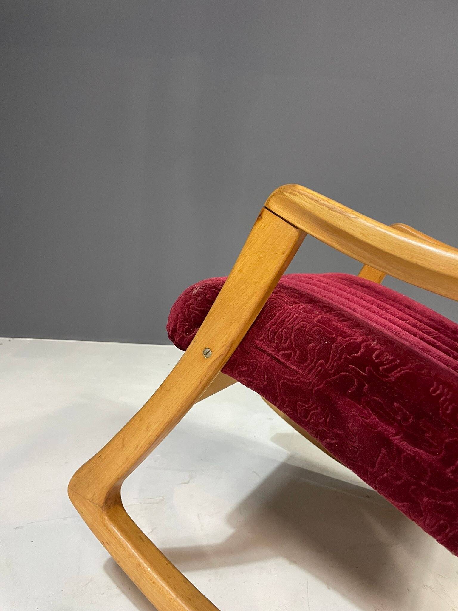 Mid-Century Bentwood Rocking Chair by TON, Czechoslovakia, 1960s