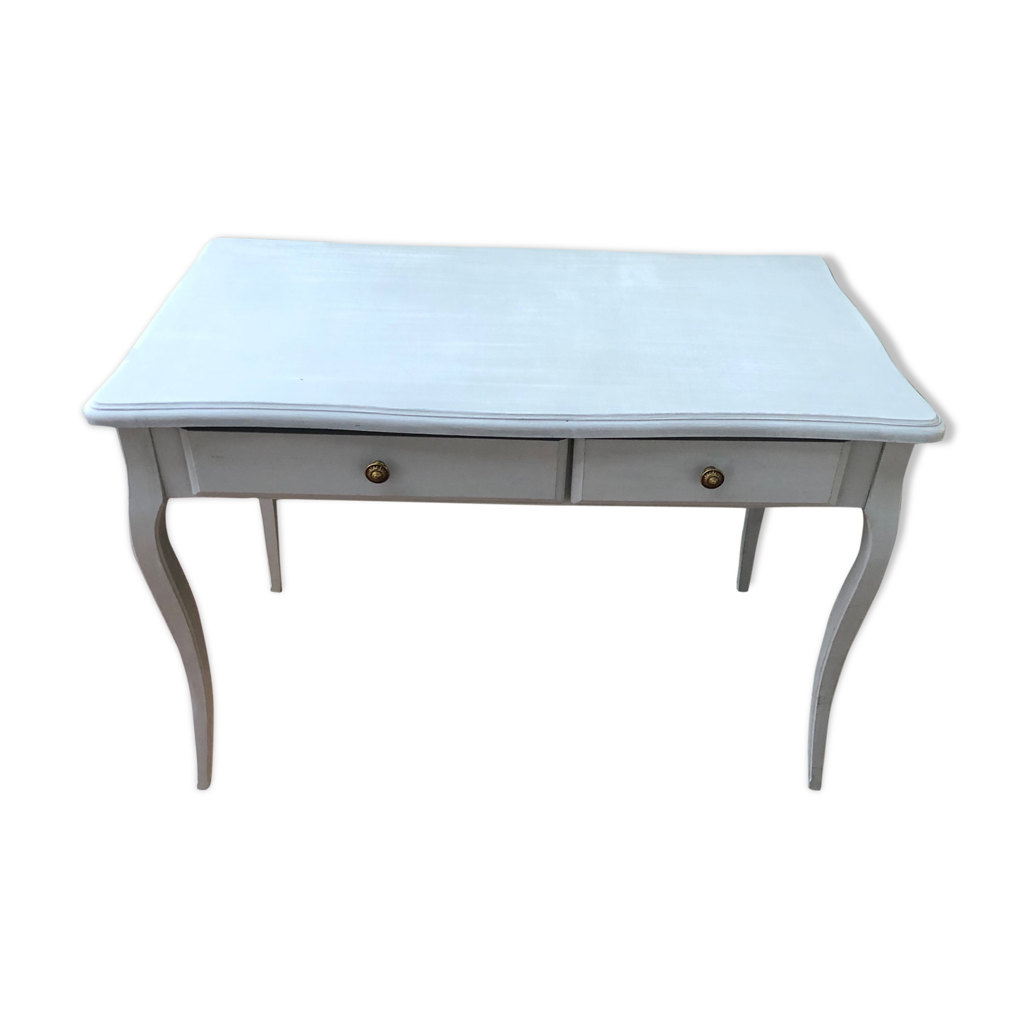 Desk table feet grey curves