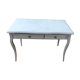Table de bureau pieds galbes gris