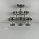 Set of 6 metal ice cream bowls, 1970 - Model A