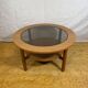 Mid-Century Retro Vintage Round Coffee Table by Schreiber 1960–1970