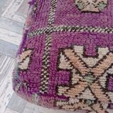 Handmade Berber pouf in wool 60 X 60 X 20 CM