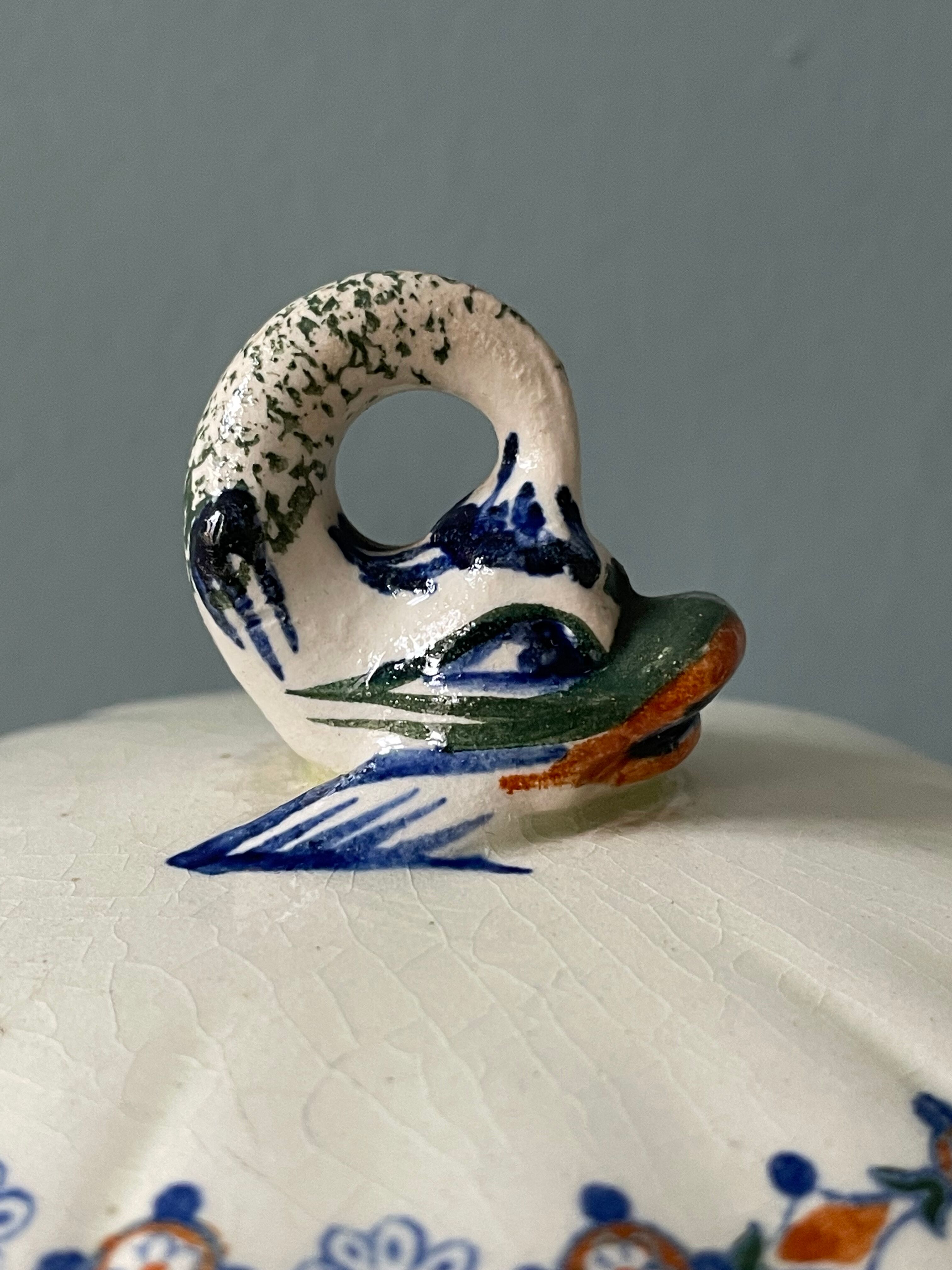 Coffee service Émile Bourgeois Grand Dépôt, décor Rouen XIXth