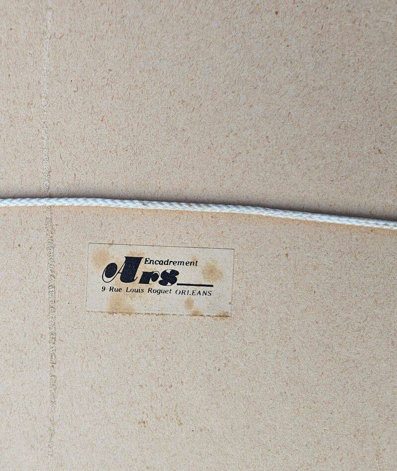 Robert Dago - Gouache Scene of Life Saint Martinoises 32/150