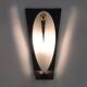 Vintage wall sconces in opaline glass and brass, 1950s, set of 2.