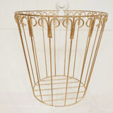 Gold metal paper basket