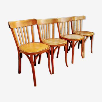 Lot de 4 chaises bistrot baumann