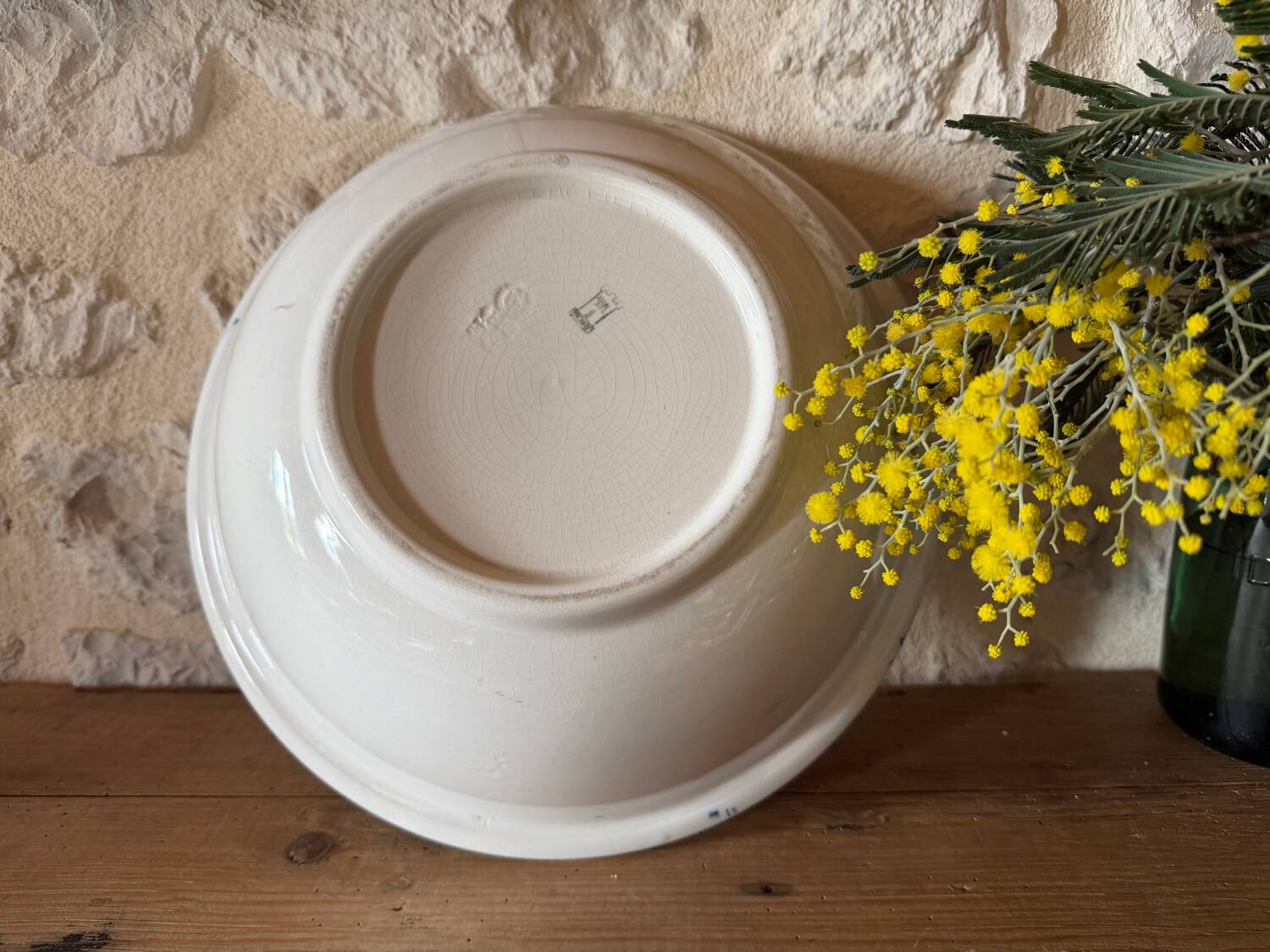 Ironstone salad bowl
