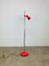Miwi red metal spot floor lamp, vintage