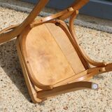 5 Baumann chairs No. 19 in light beech.