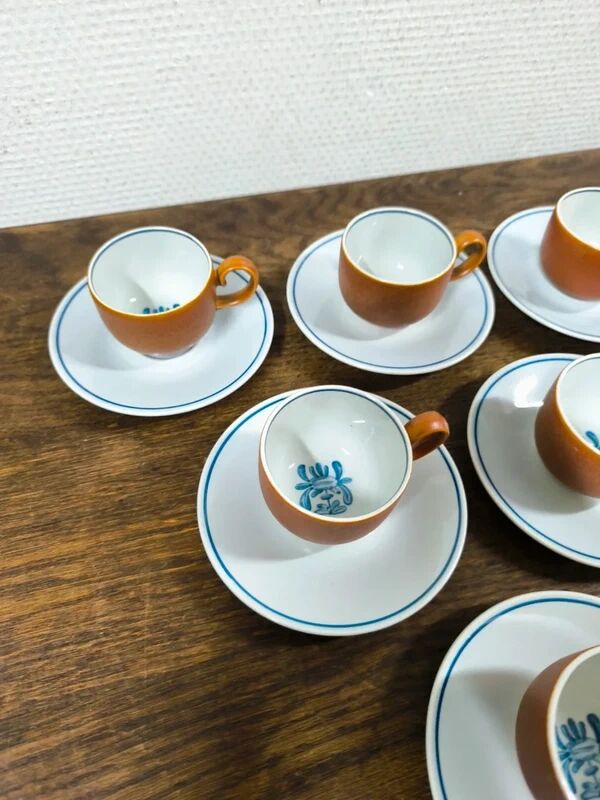 Ensemble de 6 tasses + sous tasse Villeroy et Boch Chekiang