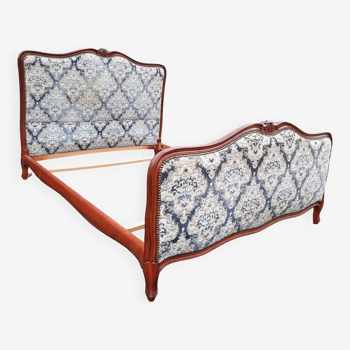 Louis XV style upholstered bed