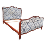 Louis XV style upholstered bed