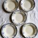 5 hollow plates in vintage Longwy earthenware - Tunis model