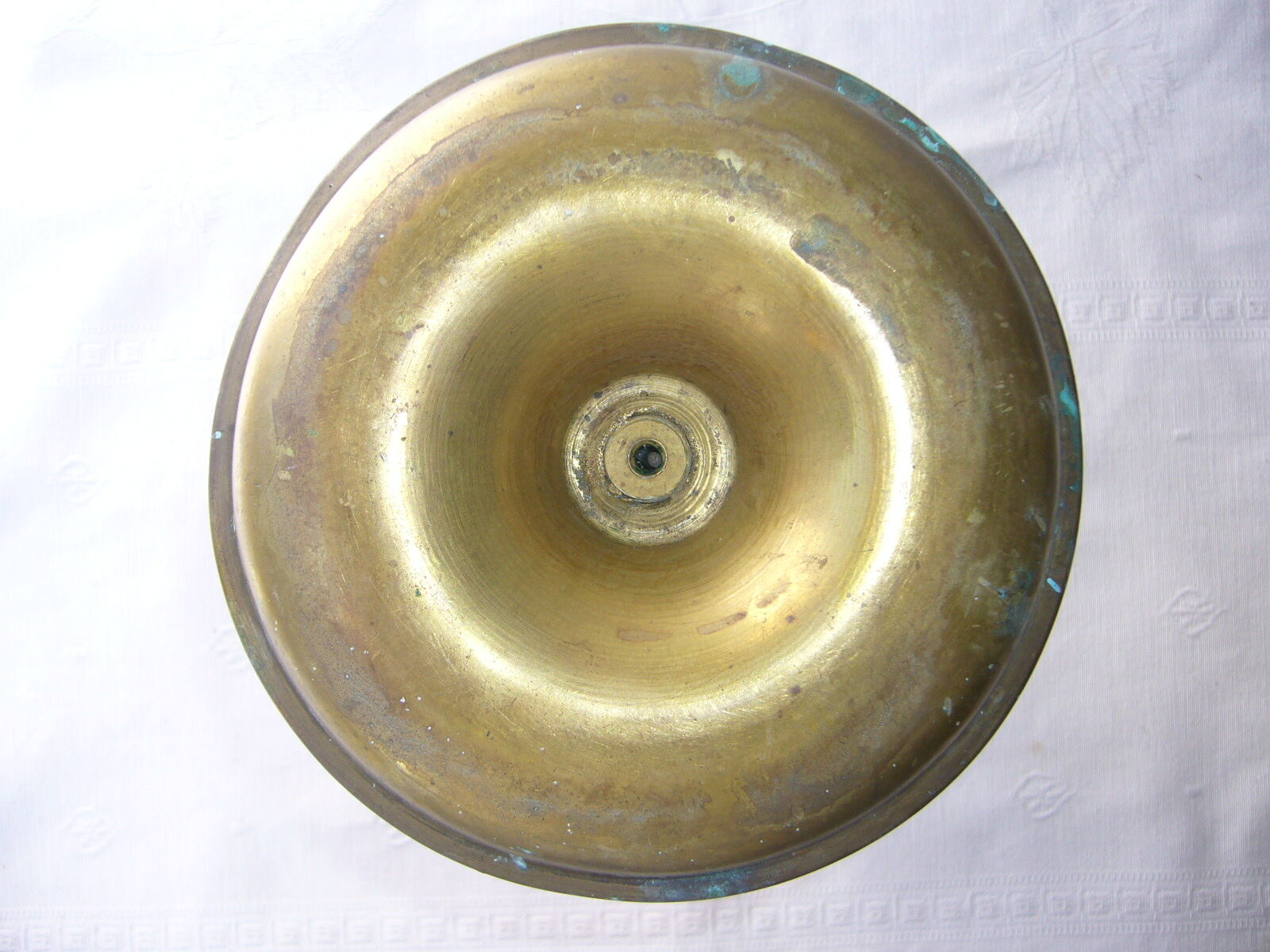 Old brass candlestick