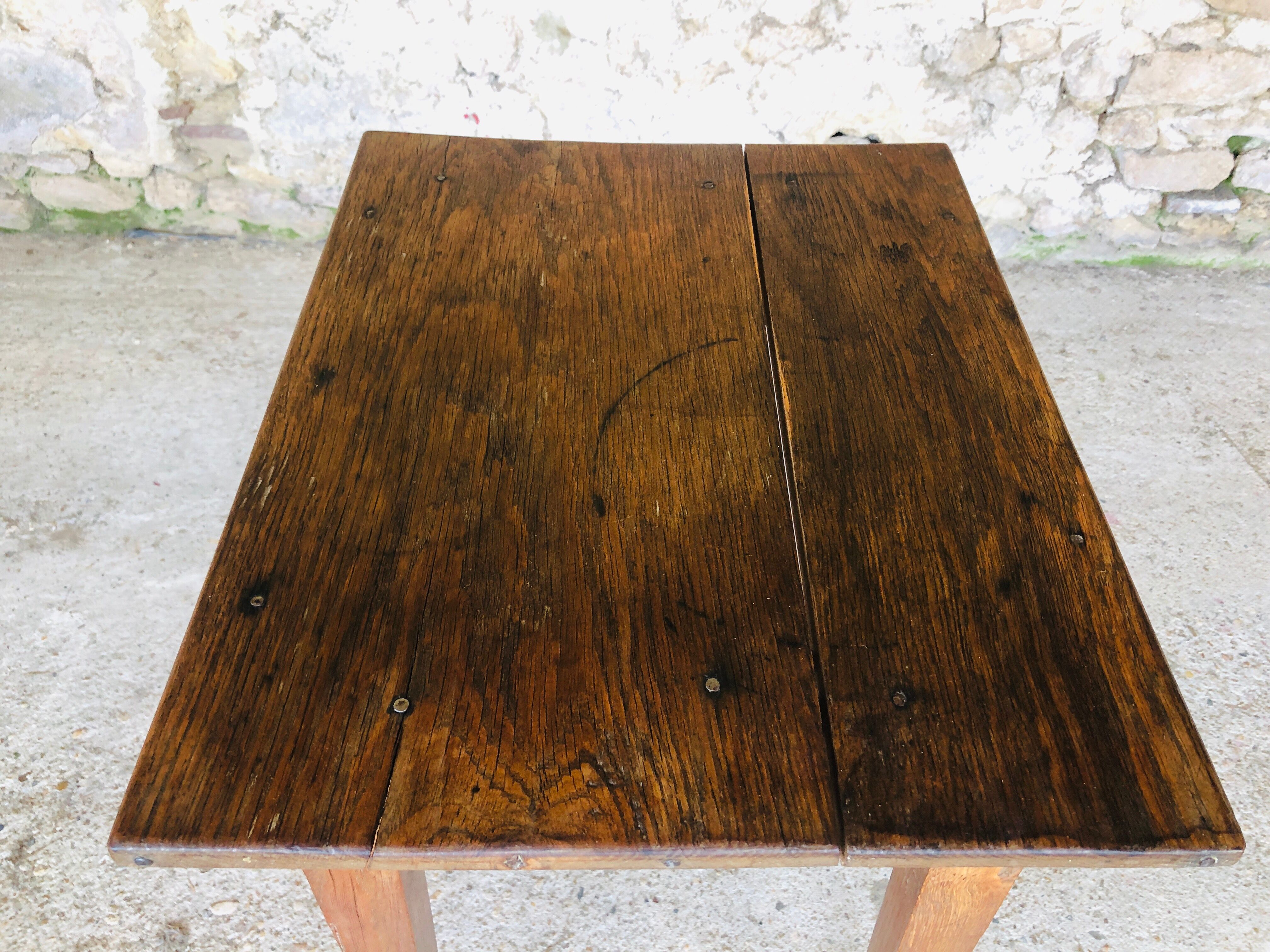Console de ferme en bois vintage circa 1940