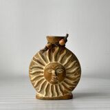 Mexican ceramic sun vase