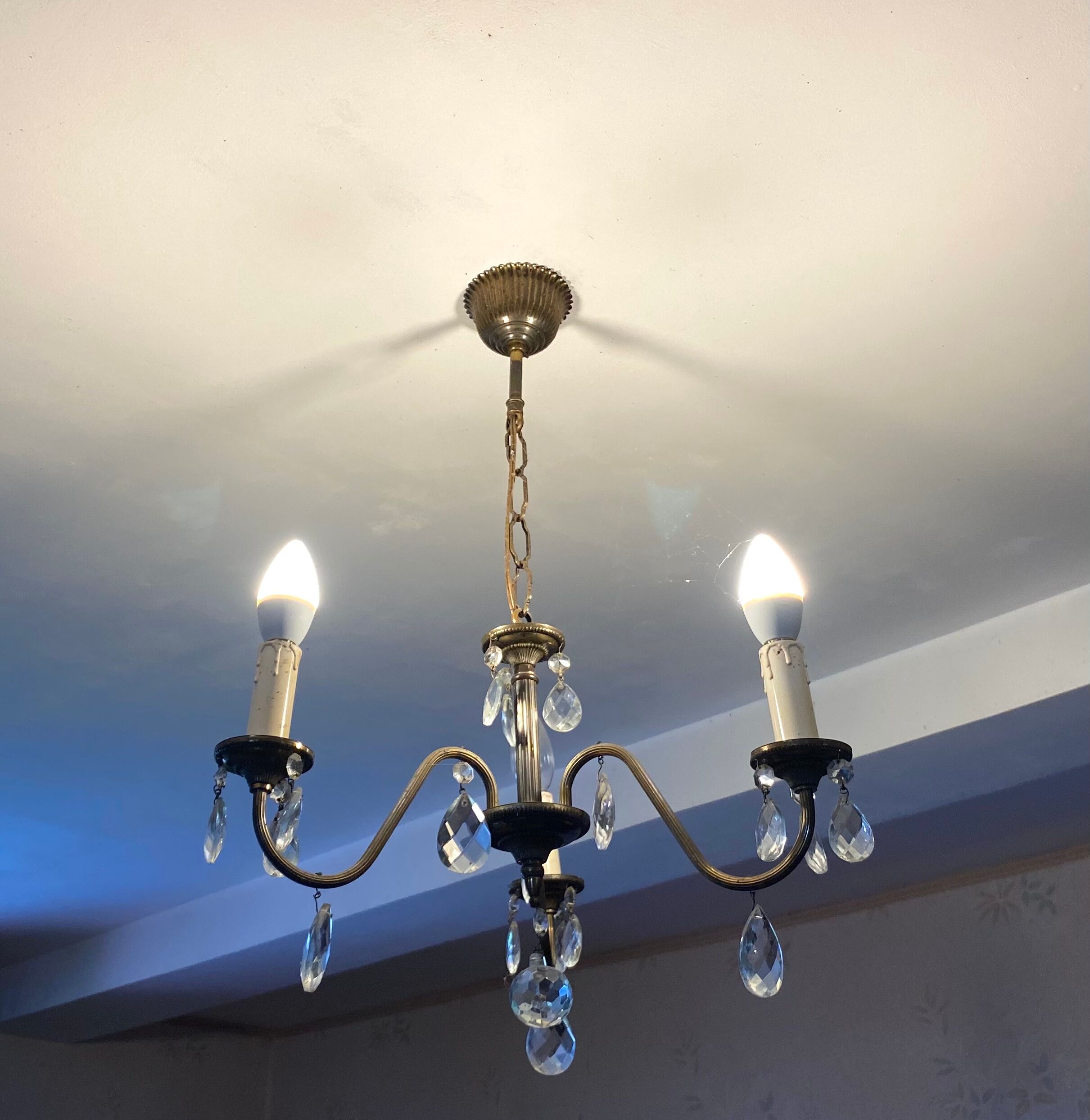 Old grapefruit chandelier