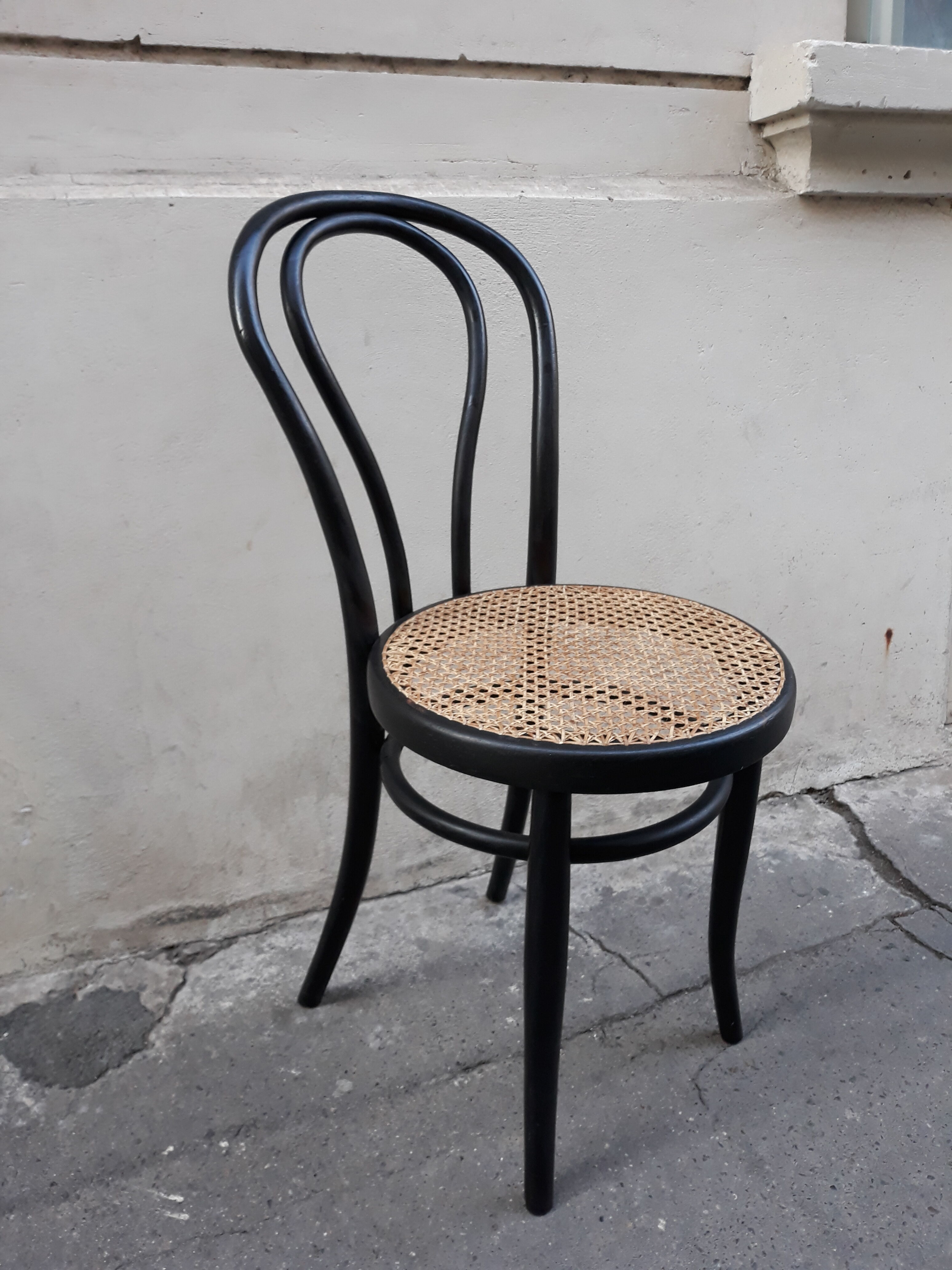 Black vintage bistro chair