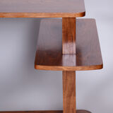 Art deco walnut writing desk designed by Jindrich Halabala, Czechia, 1920s