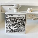 Bouteille flacon en porcelaine