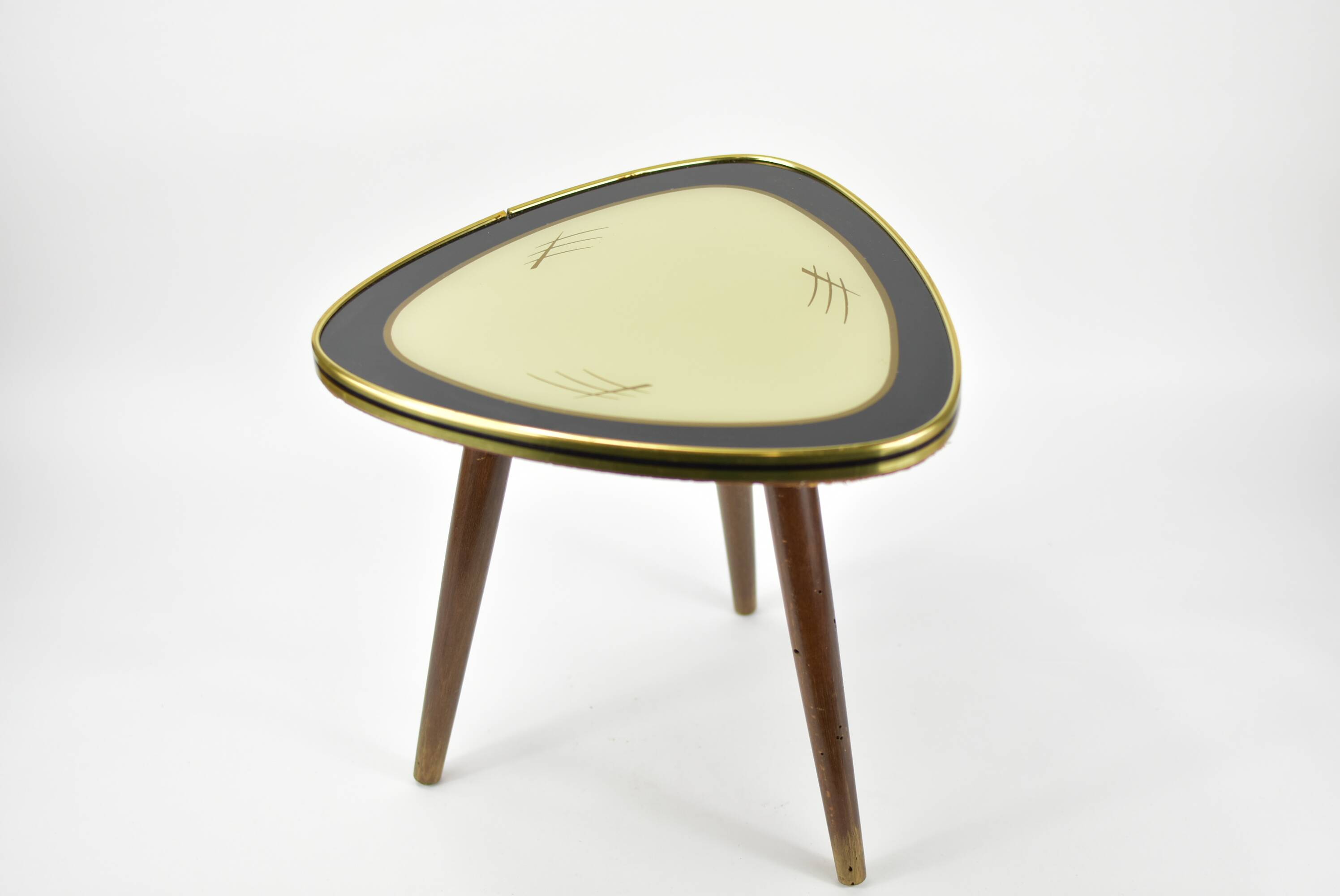 Vintage glass tray stand.