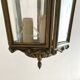 Old suspension lamp in brass and glass 3 burners