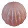 Antique pressed and moulded pale pink glass globe - Art Deco -