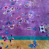 Chinese carpet in pure wool. Old 1920 . 272cm x 342cm