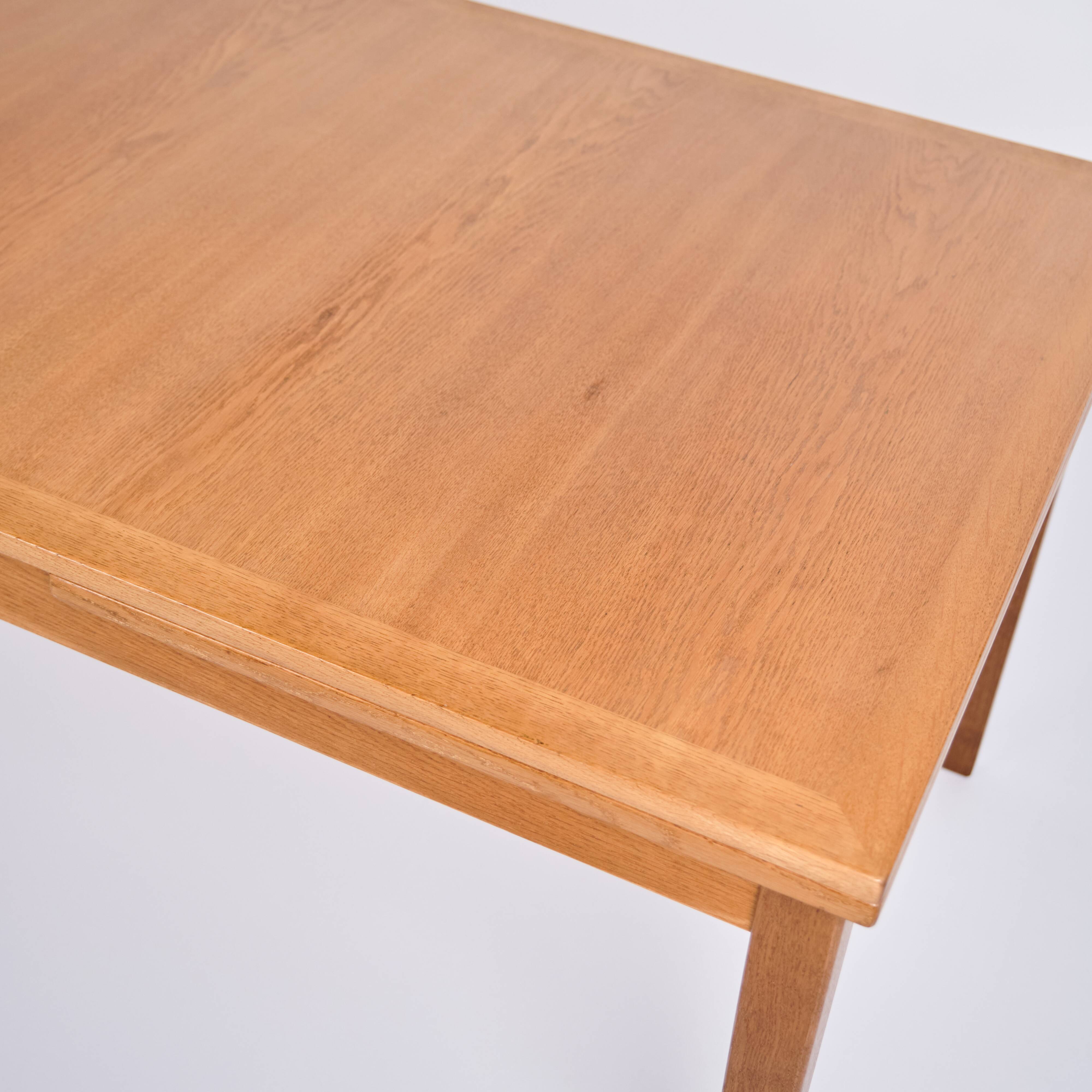 Dining table with extension - oak - Kai Winding - Slagelse Furniture Factory - 1960s