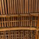 Striking 20thc italian standing bamboo dry bar & stools c.1960